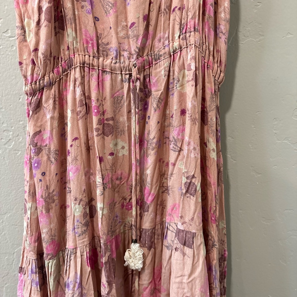 Spell & The Gypsy Pink Spaghetti Strap Long Dress - Picture 6 of 8